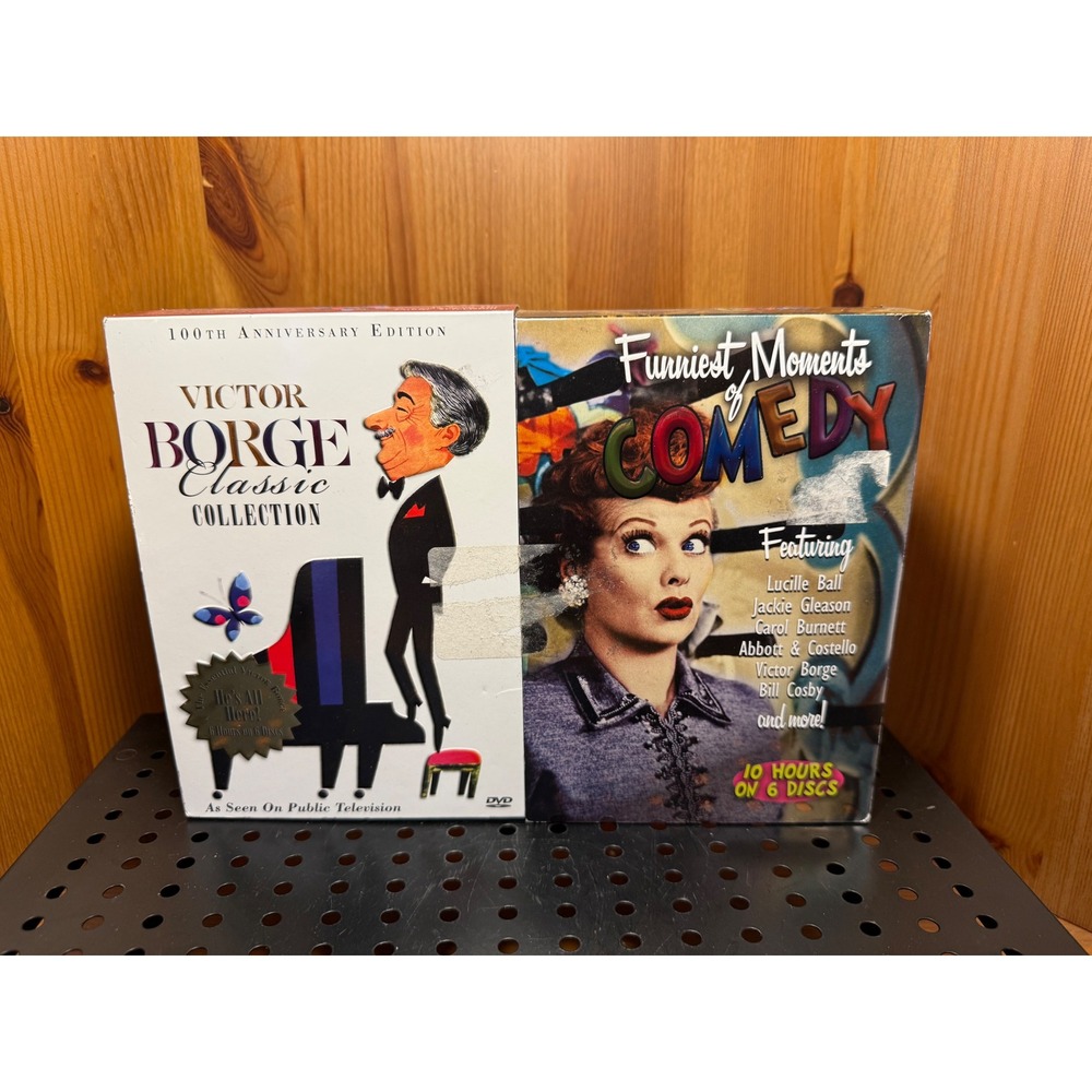 Funniest Moments of Comedy 6 DVD Box Set + Victor Borge Collection New